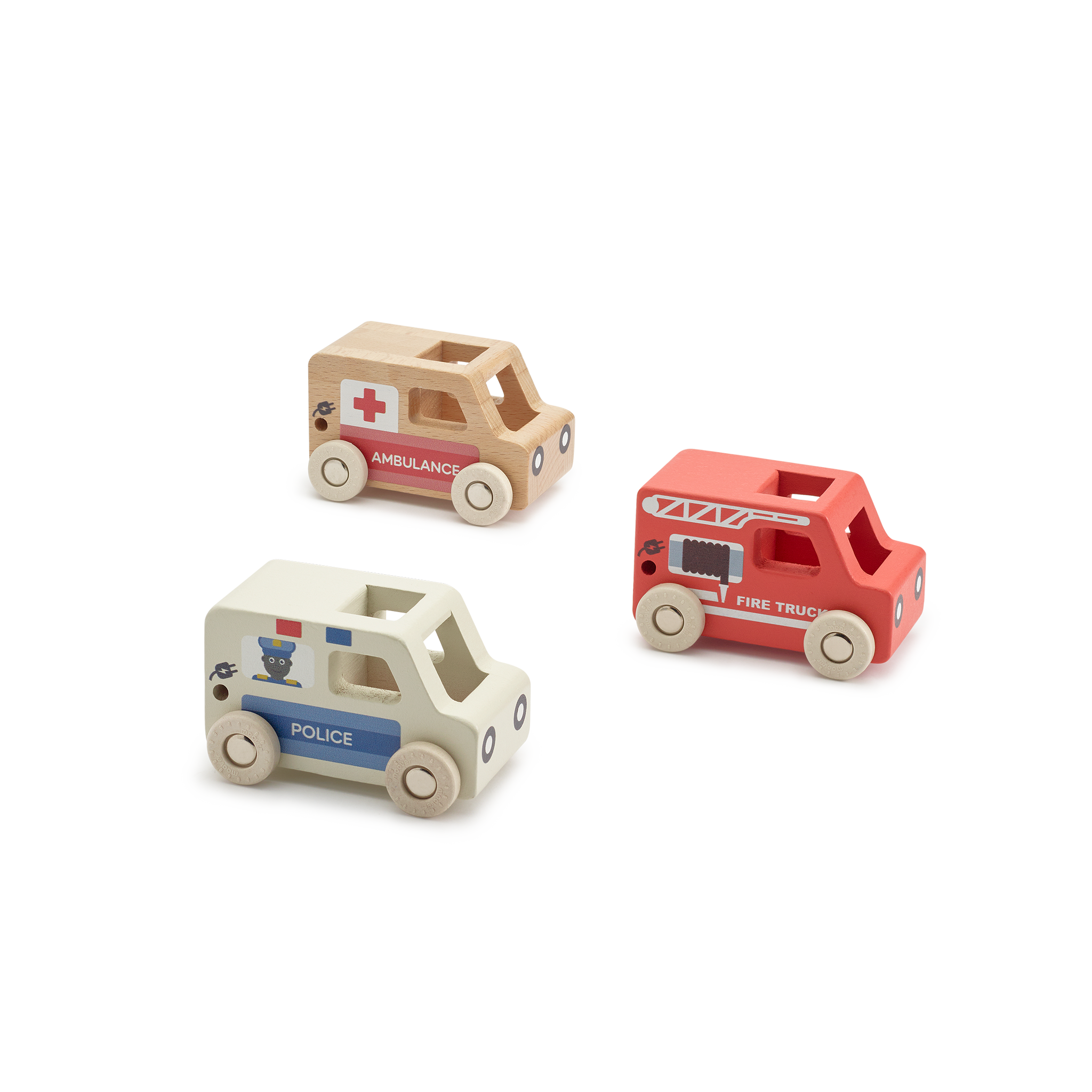 Mini Essentials Car - Emergency (Pack of 3)